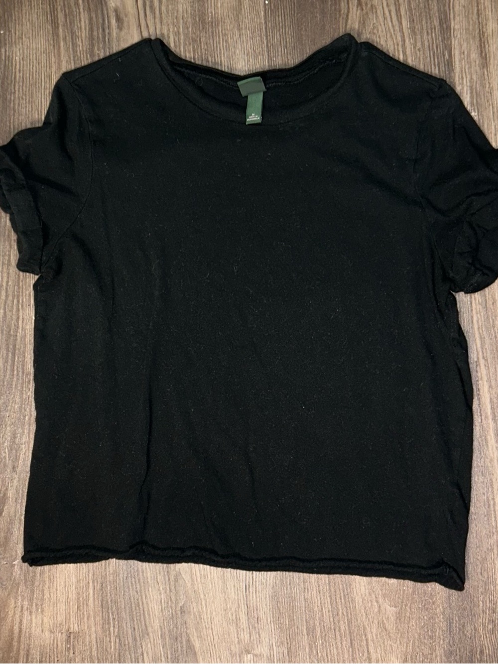 wild fable Black Short Sleeve Crew Neck Tee